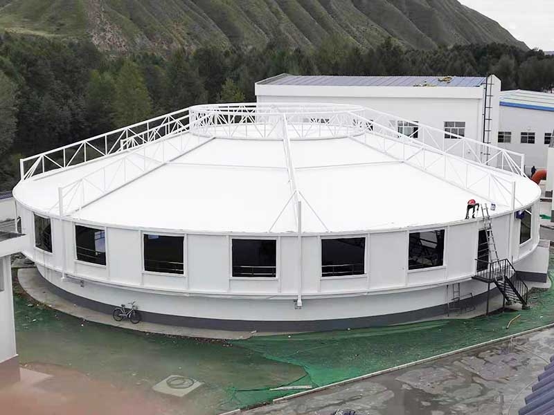 膜结构污水池加盖